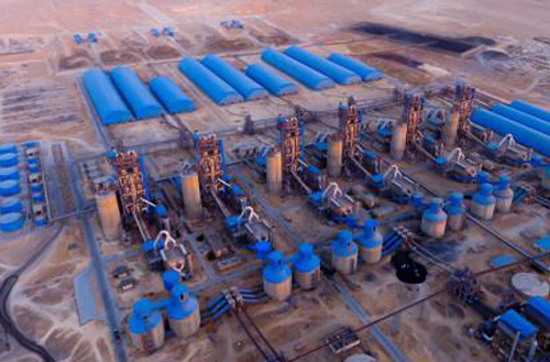 由鵬飛集團供貨的6×6000TPD水泥回轉(zhuǎn)窯、立磨成功投產(chǎn)